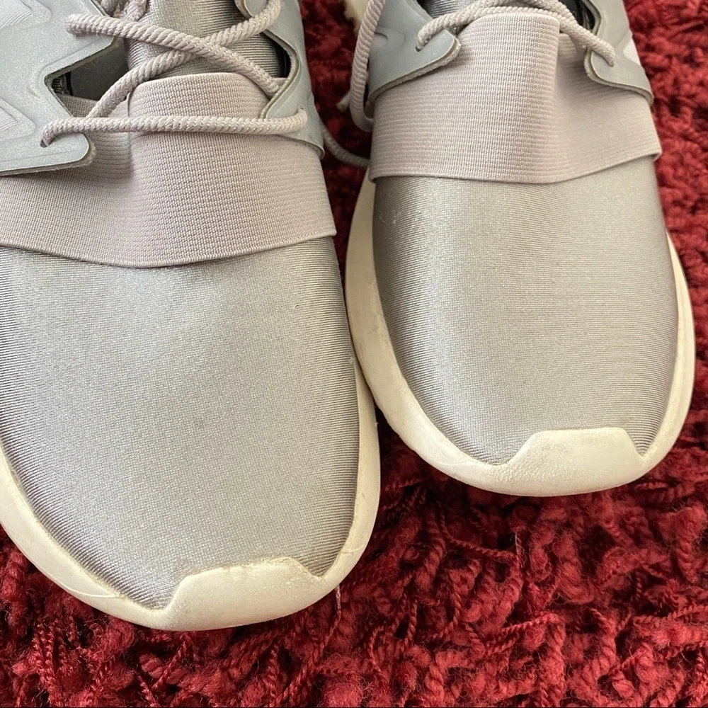 Adidas Tubular Viral women's metallic silver running shoes